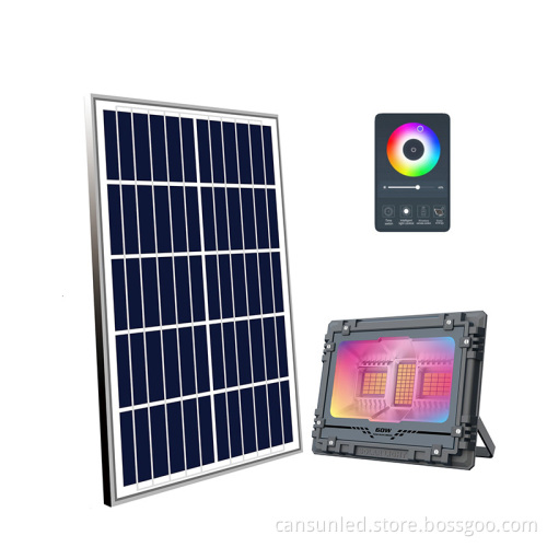 Outdoor Solar-Powered LED Flood Lights for Garden and Fence